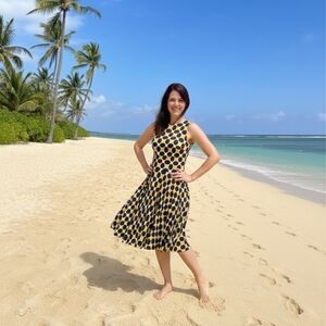 Donna Morgan Elegant Navy Dress